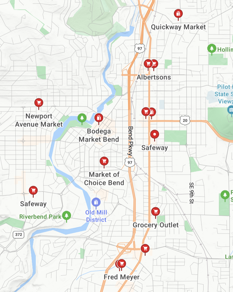 Grocery stores in Bend